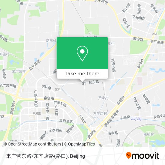 来广营东路/东辛店路(路口) map