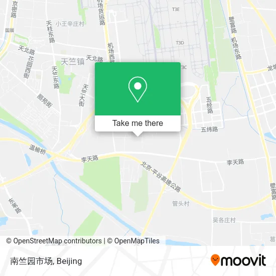 南竺园市场 map