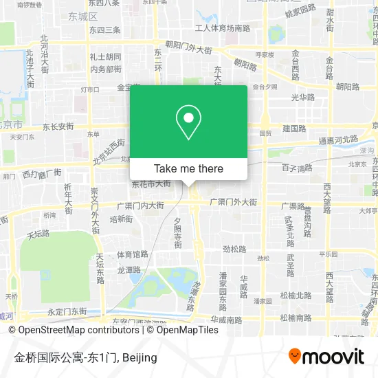 金桥国际公寓-东1门 map