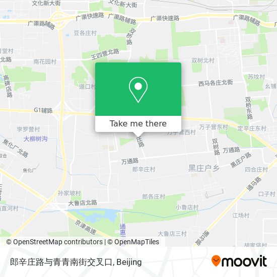 郎辛庄路与青青南街交叉口 map