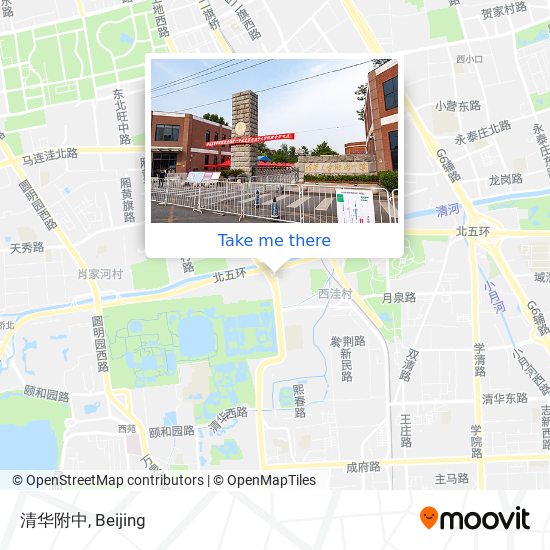 清华附中 map