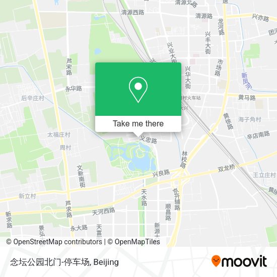 念坛公园北门-停车场 map