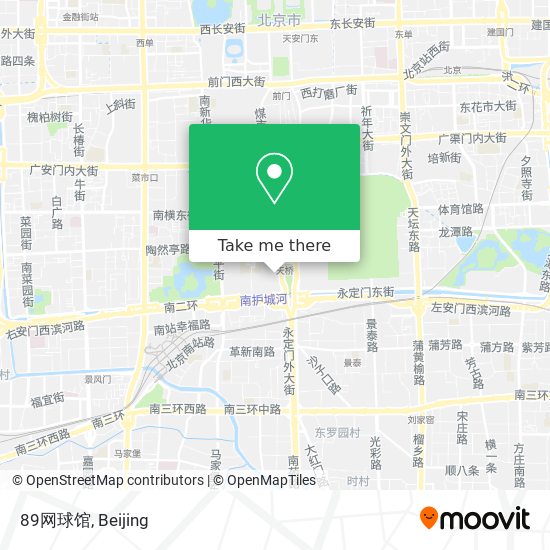 89网球馆 map