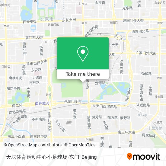 天坛体育活动中心小足球场-东门 map