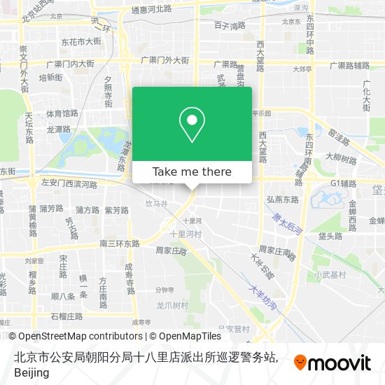 北京市公安局朝阳分局十八里店派出所巡逻警务站 map