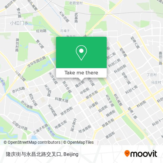 隆庆街与永昌北路交叉口 map