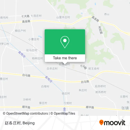 赵各庄村 map