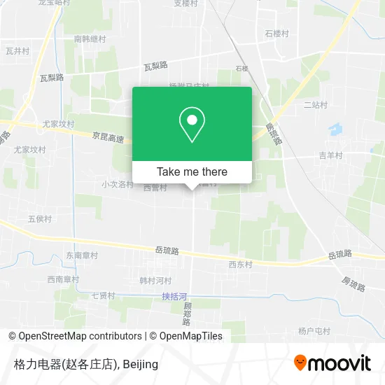格力电器(赵各庄店) map