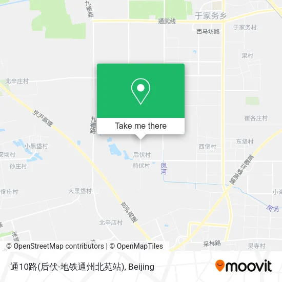 通10路(后伏-地铁通州北苑站) map