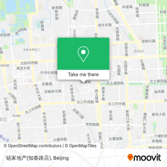 链家地产(知春路店) map