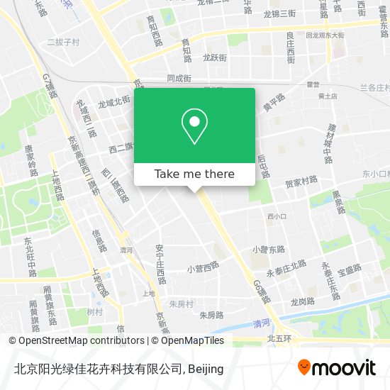北京阳光绿佳花卉科技有限公司 map