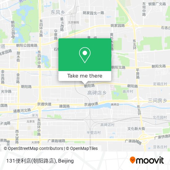 131便利店(朝阳路店) map