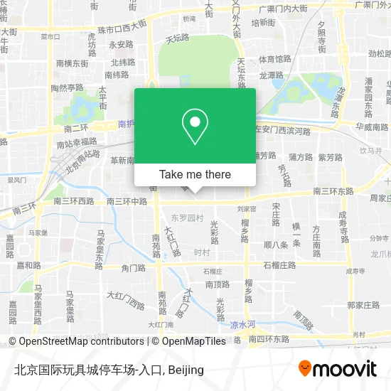 北京国际玩具城停车场-入口 map