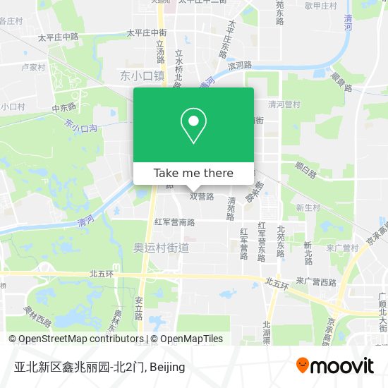 亚北新区鑫兆丽园-北2门 map