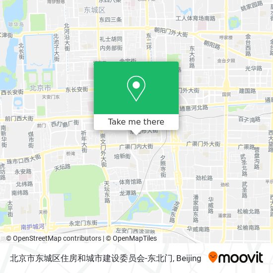 北京市东城区住房和城市建设委员会-东北门 map