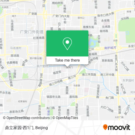 鼎立家园-西1门 map