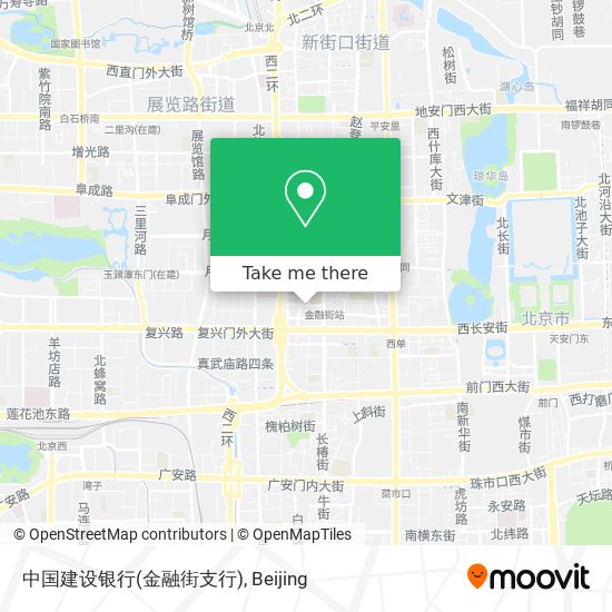中国建设银行(金融街支行) map