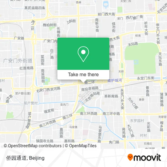 侨园通道 map