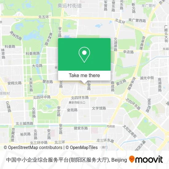 中国中小企业综合服务平台(朝阳区服务大厅) map