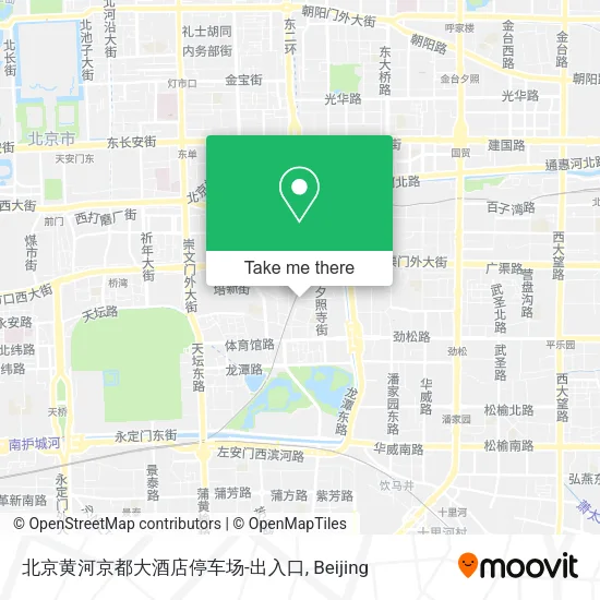 北京黄河京都大酒店停车场-出入口 map