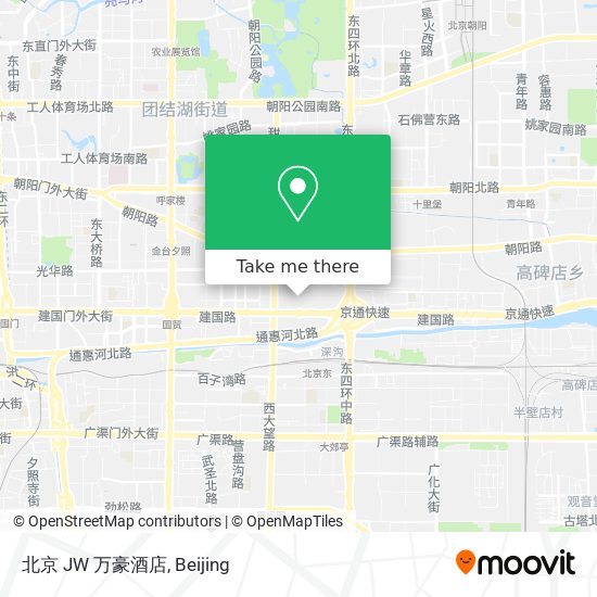北京 JW 万豪酒店 map