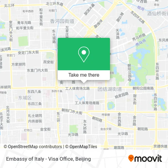 Embassy of Italy - Visa Office map