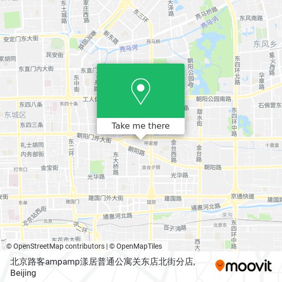 北京路客ampamp漾居普通公寓关东店北街分店 map