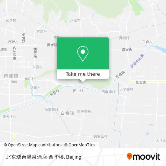 北京瑶台温泉酒店-西华楼 map