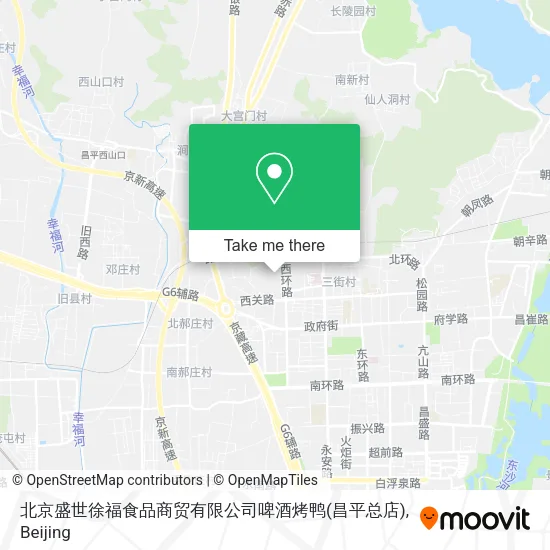 北京盛世徐福食品商贸有限公司啤酒烤鸭(昌平总店) map
