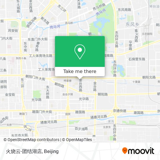 火烧云-团结湖店 map