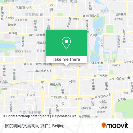 察院胡同/文昌胡同(路口) map