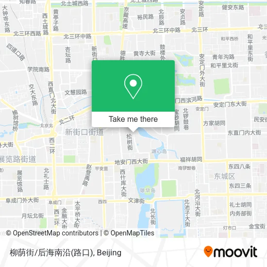 柳荫街/后海南沿(路口) map