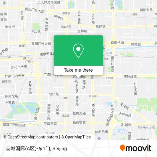首城国际(A区)-东1门 map