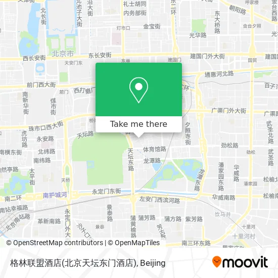 格林联盟酒店(北京天坛东门酒店) map