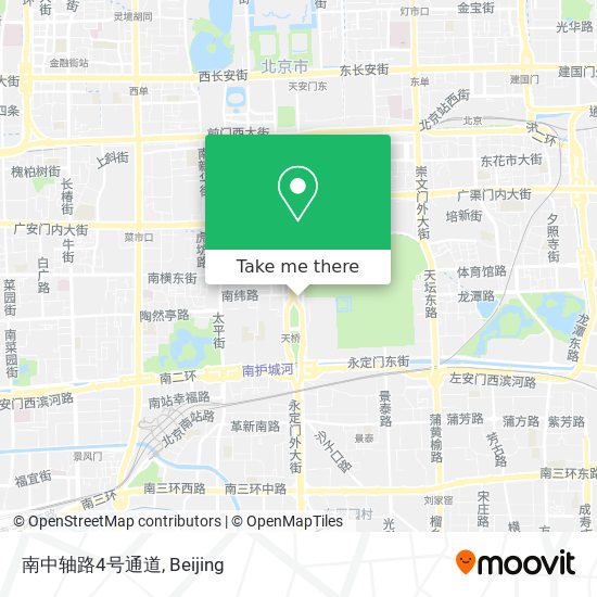 南中轴路4号通道 map