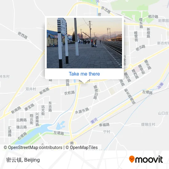 密云镇 map