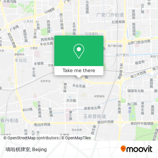 嘀啦棋牌室 map