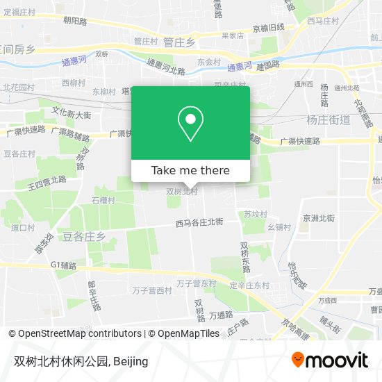双树北村休闲公园 map