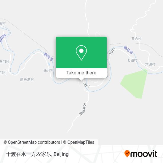 十渡在水一方农家乐 map