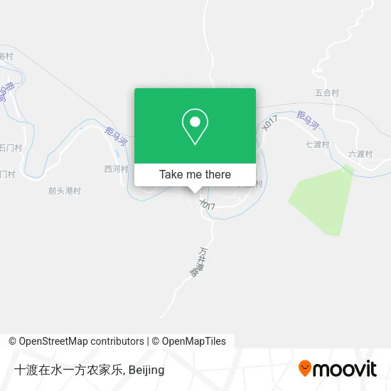十渡在水一方农家乐 map