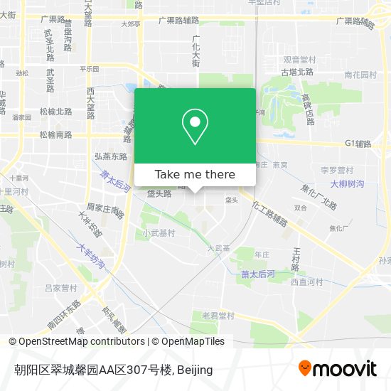朝阳区翠城馨园AA区307号楼 map