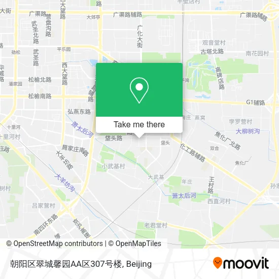 朝阳区翠城馨园AA区307号楼 map