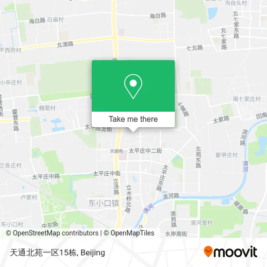 天通北苑一区15栋 map
