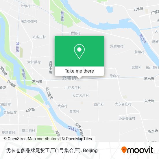 优衣仓多品牌尾货工厂(1号集合店) map