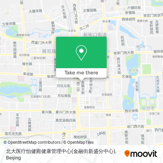 北大医疗怡健殿健康管理中心(金融街新盛分中心) map