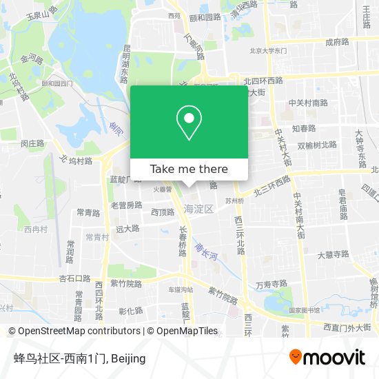 蜂鸟社区-西南1门 map