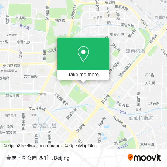 金隅南湖公园-西1门 map