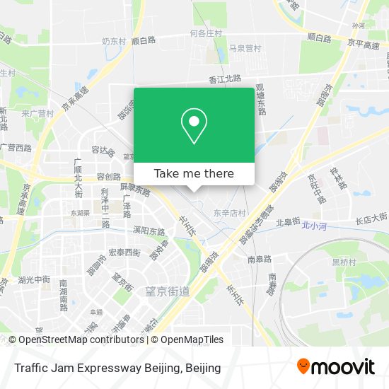 Traffic Jam Expressway Beijing map