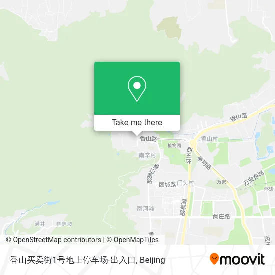 香山买卖街1号地上停车场-出入口 map