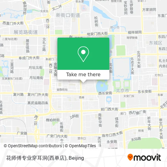 花师傅专业穿耳洞(西单店) map